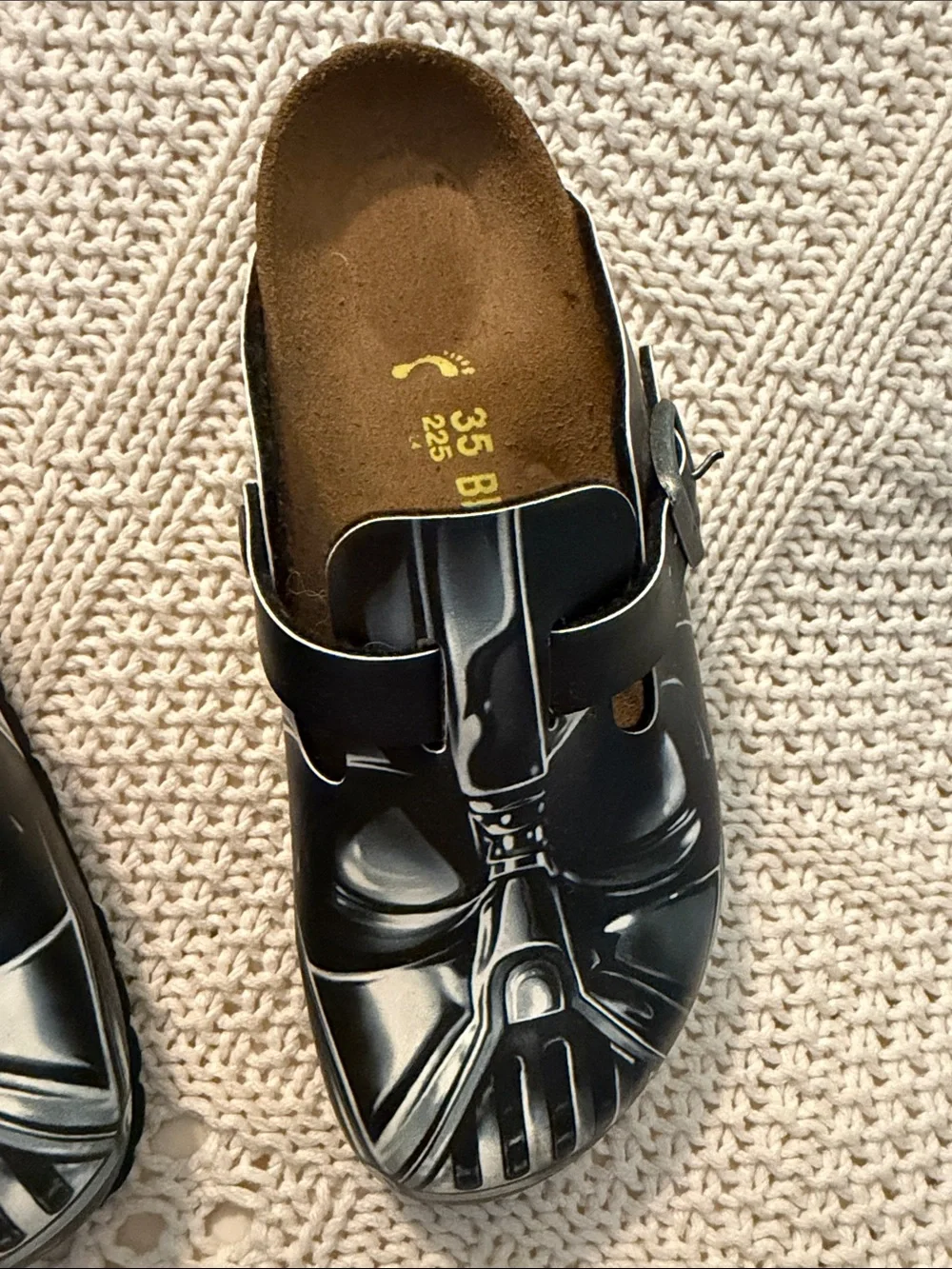 Star Wars Birkenstock- official-Black Darth Vader Graphic Slip-On Clogs - kids
